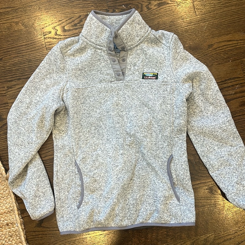 Quarter button up LL bean fleece